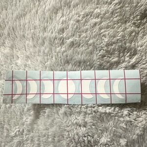 Moon Phase Vinyl Decal Strip - White Small